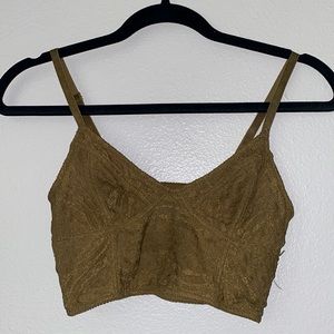 Women's Olive Lace Bralette